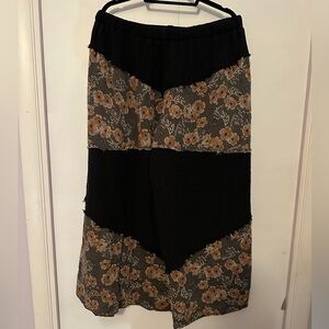 POL Boho Patchwork Wide-Leg Pants – Size Large NEW